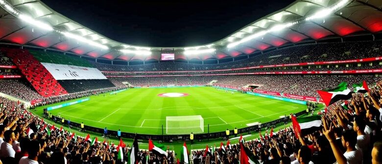 جماهير عربية تحتفل بأجواء كأس العرب في الملاعب القطرية مع الأعلام والهتافات