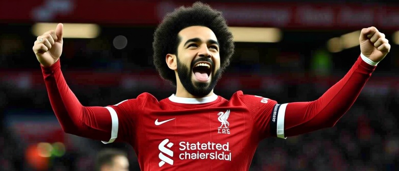 محمد صلاح أفضل لاعب عربي في العالم لعام 2025 يحتفل بهدفه مع ليفربول في الدوري الإنجليزي الممتاز