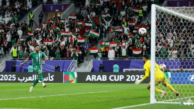 هدف صاروخي من خارج منطقة الجزاء في كأس العرب 2025 بجودة HD عالية